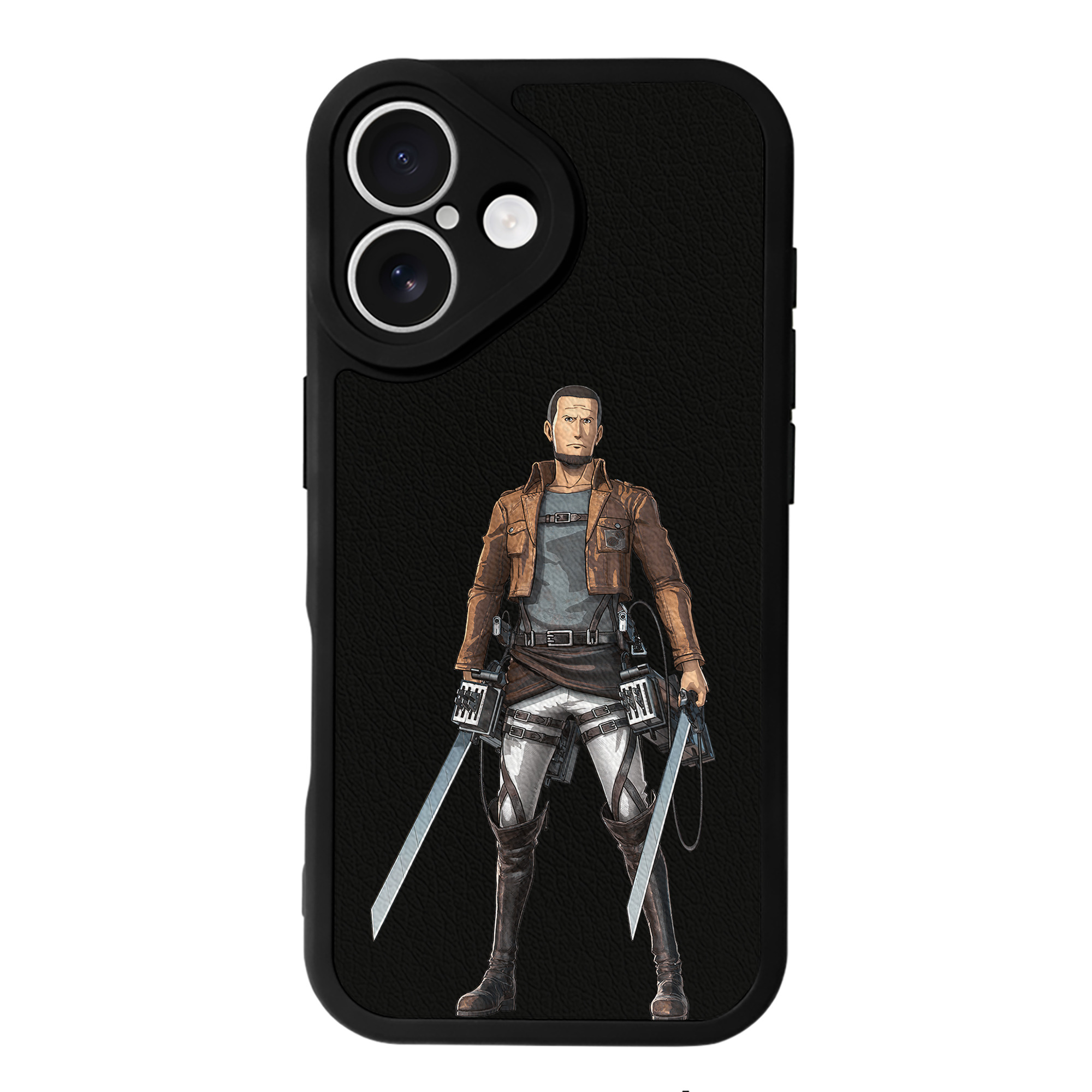 （画像用） 進撃の巨人 Attack on Titan 【iPhone 16シリーズ対応】シリコンスマホケース（レザー調） 材質：シリコン